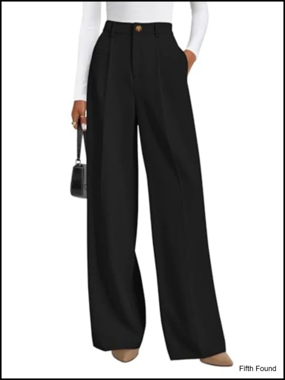 Wide Leg Dress Pants Business Casual Flowy Work Palazzo High Waisted Trousers